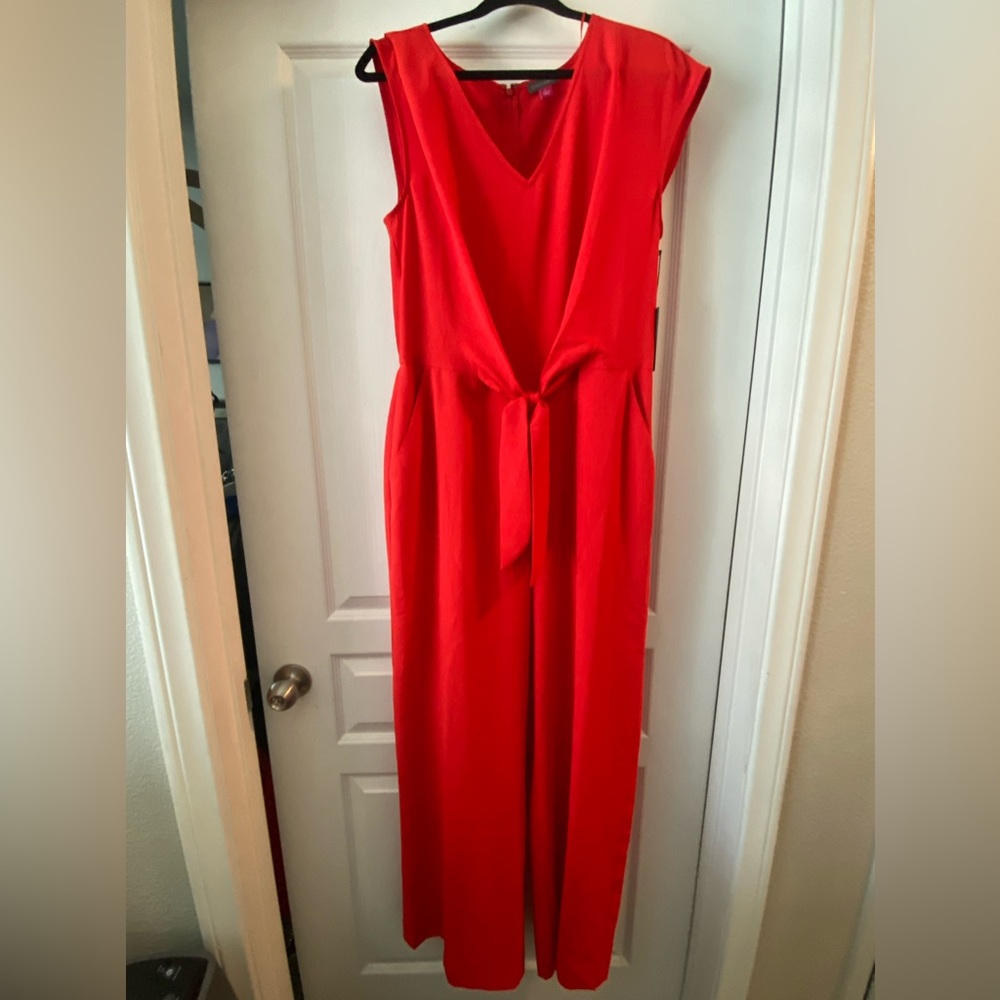 VINCE CAMUTO V NECK JUMPSUIT - Picture 4 of 7